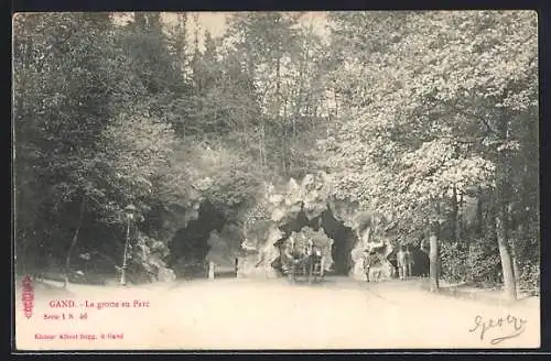AK Gand, La grotte au parc