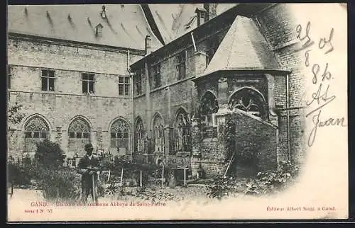 AK Gand, Un coin de l`ancienne Abbaye de Saint-Pierre