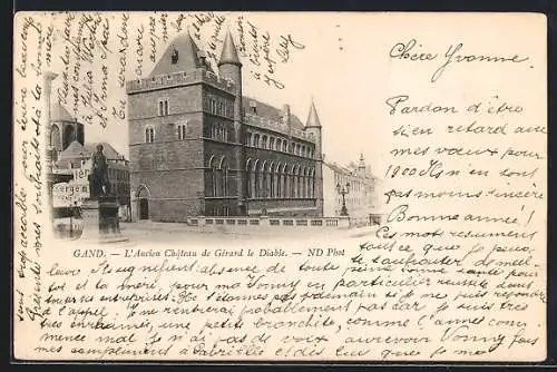 AK Gand, L`Ancien Chateau de Gérard-le-Diable