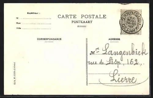 AK Gand, Chateau des Comtes: Panorama, vue prise de la plate forme du Donjon