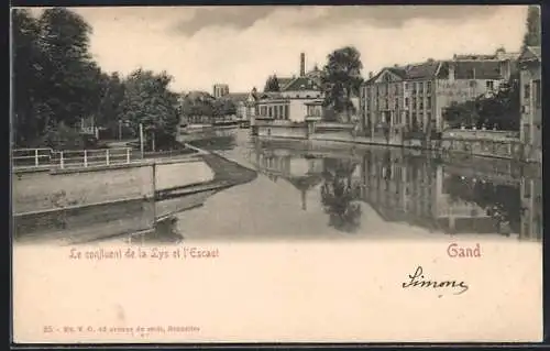 AK Gand, Le confluent de la Lys et l`Escaut