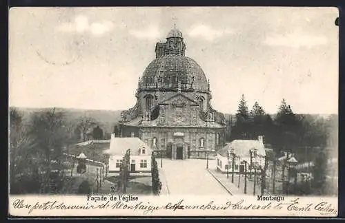 AK Montaigu, Facade de l`eglise