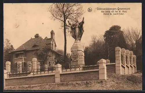 AK Geeraardsbergen, Het beeld van het H. Hart