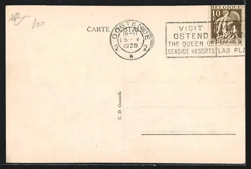 AK Passagierschiff Prince Charles vor Ostende