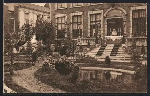 AK Hasselt, Décorations à l`occasion des fêtes septennales de N. Dame Virge-Jesse, Parc avec la Bergère divine