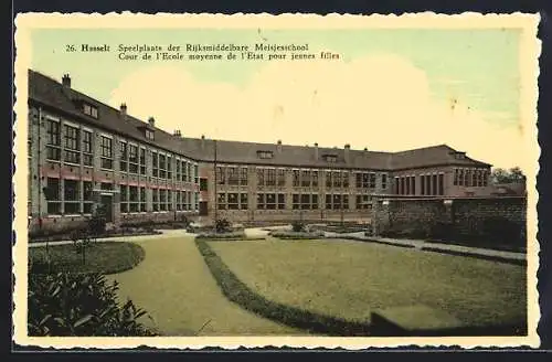 AK Hasselt, Cour de l`Ecole moyenne de l`Etat pour jeunes filles
