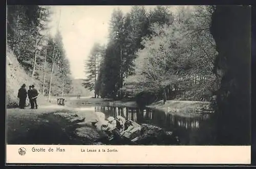 AK Han-sur-Lesse, Grotte de Han, La Lesse à la Sortie