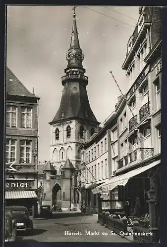 AK Hasselt, Markt en St. Quintinuskerk
