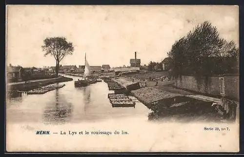 AK Menin, La Lys et la rouissage du lin