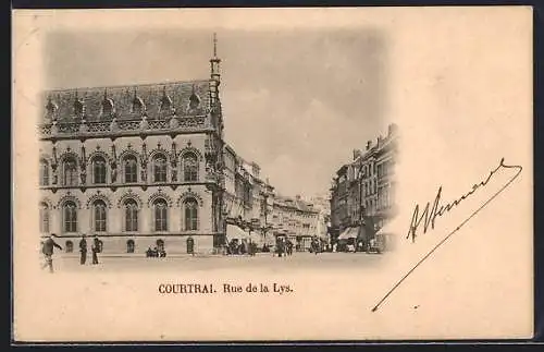 AK Courtrai, Rue de la Lys
