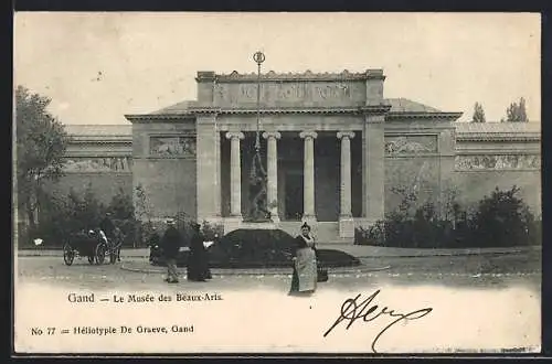 AK Gand, Le Musée des Beaux-Arts