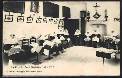 AK Gand, Le Grand Beguinage, Un Ouvroir
