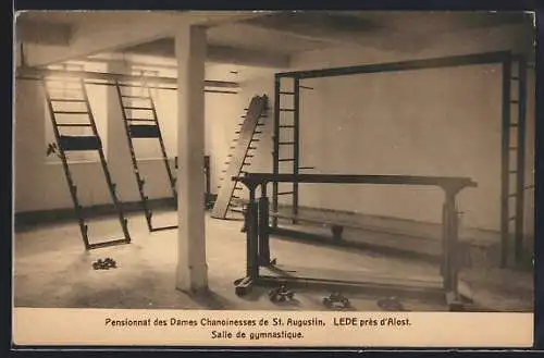 AK Lede près d`Alost, Pensionnat des Dames Chanoinesses de St. Augustin, Salle de gymnastique