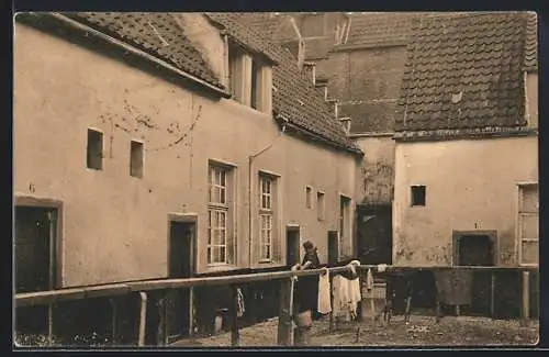 AK Antwerpen, t` Hofke van Van Pelt in de Korte Ste-Anna straat