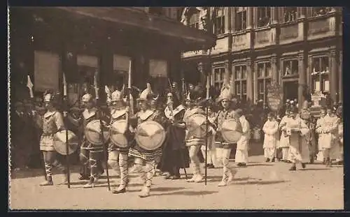 AK Bruges, Procession du Saint-Sang, Groupe St Boniface moine