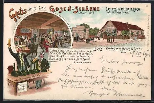 Lithographie Leipzig-Eutritzsch, Eitritzscher Gosen-Schänke