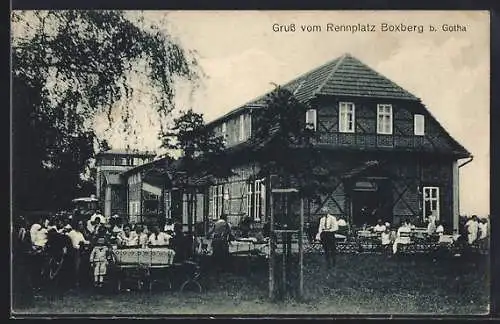 AK Gotha, Rennplatz Boxberg