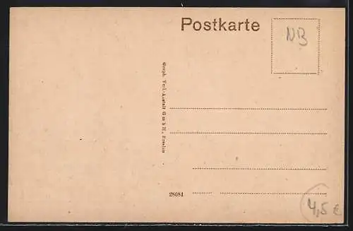 AK Lübben, Luckauer Strasse m. Postamt