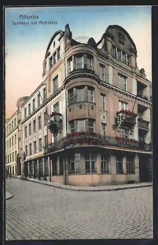 AK Mittweida, Sparkasse und Reichsbank