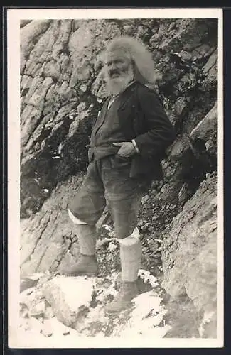 AK Karl Ludwighaus, Der Pächter beim Bergsteigen