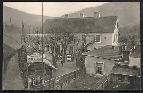 AK Bruck a.d. Mur, J. & A. Koppelhuber, Einkehrgasthof zur Lokomotive