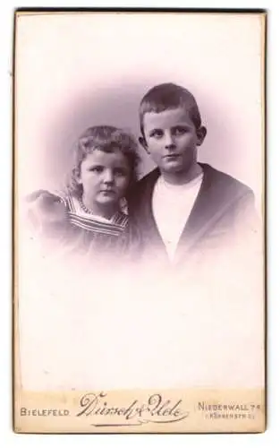 Fotografie Dürsch & Ude, Bielefeld, Niederwall 78, Zwei Kinder