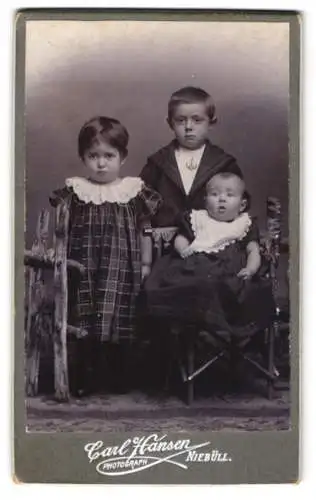 Fotografie Carl Hansen, Niebüll, Portrait dreier Kinder