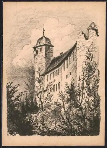 AK Kapellendorf, Torturm der Wasserburg Kapellendorf