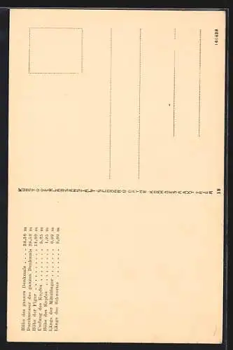 AK Hamburg-St.Pauli, Bismarck-Denkmal mit Scheinwerferbeleuchtung