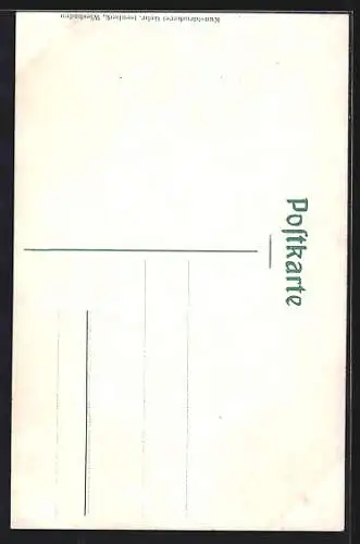 AK Wiesbaden, Eingang der Griechischen Kapelle