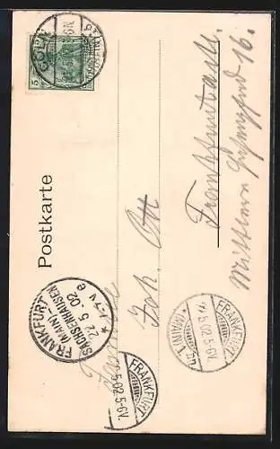 AK Köln, Blick auf das Richartz-Denkmal, An der Rechtschule