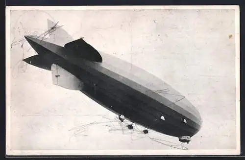 AK Amerika-Zeppelin ZR III bei seinem ersten Probeflug