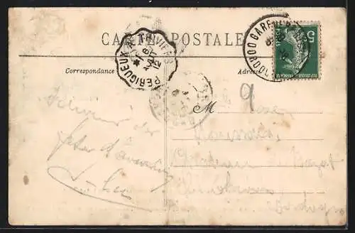 AK Castel-Novel, Fétes d'Aviation au profit des Aéroplanes Militaires 1912, Chateau de Castel-Novel, Flugzeug