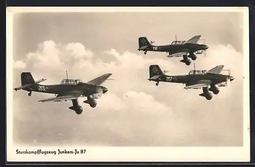 AK Sturzkampfflugzeug Junkers Ju 87