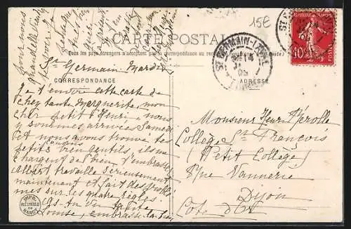 Künstler-AK Auto überfährt einen Hund