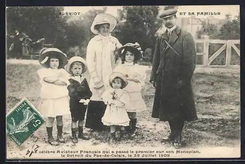 AK Blériot et sa Famille