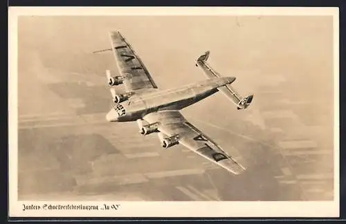 AK Junkers Schnellverkehrsflugzeug Ju 90