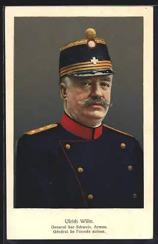 AK Heerführer Ulrich Wille, General der schweizer Armee