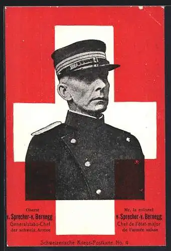 AK Oberst v. Sprecher-v. Bernegg, Generalstabschef der schweiz. Armee