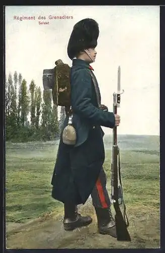 AK Régiment des Grenadiers, Belgischer Soldat