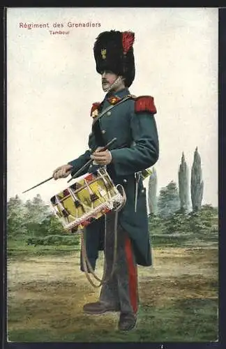 AK Régiment des Grenadiers, Tambour