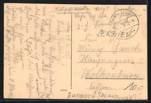 AK Semlin, Hauptgasse, Strassenpartie