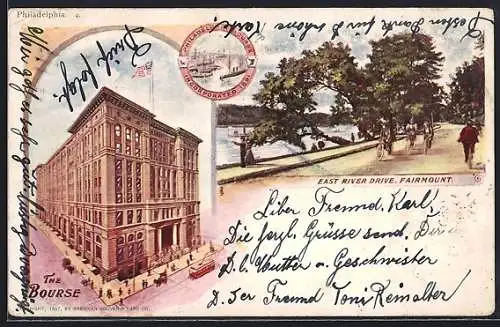 AK Philadelphia, PA, East River Drive, Fairmount, the bourse