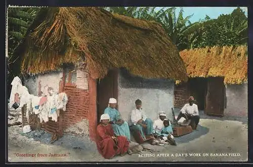 AK Kingston, Resting after a day`s work on Banana Field
