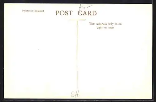 AK Jamestown, View from Sea, Blick auf Kirchturm und Berge