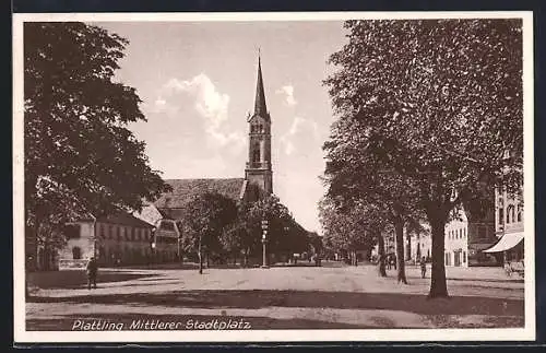 AK Plattling, Mittlerer Stadtplatz