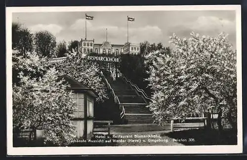 AK Werder /Havel, Hotel und Restaurant Bismarckhöhe