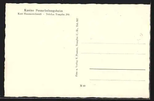 AK Templin / Uckermark, Posterholungsheim