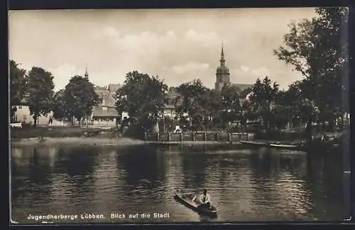 AK Lübben, Jugendherberge mit Blick auf den Ort