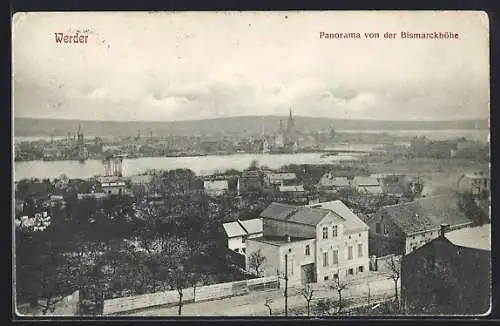 AK Werder / Havel, Panorama von der Bismarckhöhe